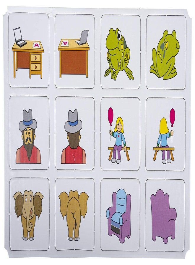 فنسكول ألعاب فانسكول - لعبة الذاكرة الأمامية والخلفية، لعبة تعليمية لمطابقة الصور للأطفال والعائلة، من 1 إلى 4 لاعبين، من 5 سنوات فما فوق - Image 3